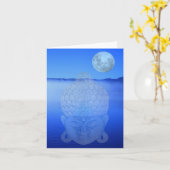 Buddha-Karte Karte (Gelbe Blume)