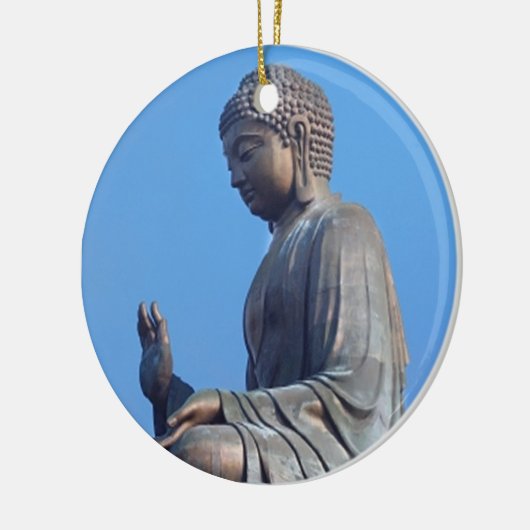 Buddha Keramikornament (Links)