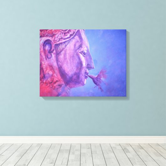 Buddha Kiss Leinwanddruck (Insitu (Holzboden))