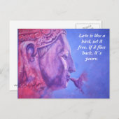 Buddha Kiss Postkarte (Vorne/Hinten)