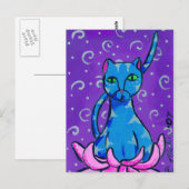 Buddha Kitty Postkarte (Vorne/Hinten)