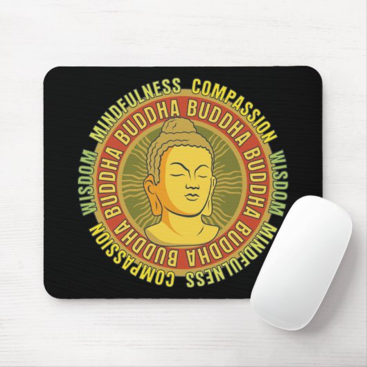 Buddha-Klugheit Mousepad (Mit Mouse)