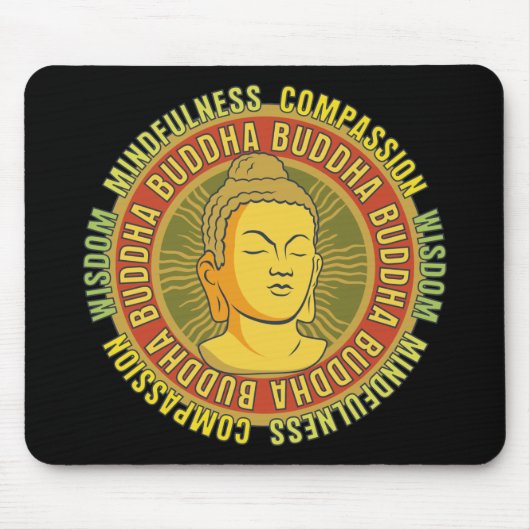 Buddha-Klugheit Mousepad (Vorne)