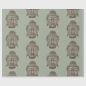 Buddha-Kopf Geschenkpapier (Flach)