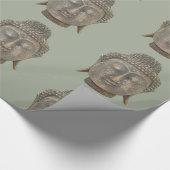 Buddha-Kopf Geschenkpapier (Ecke)