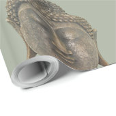 Buddha-Kopf Geschenkpapier (Rolleneckpunkt)