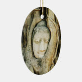 Buddha-Kopf im Feigenbaum. Ayutthaya, Thailand Keramikornament (Rechts)