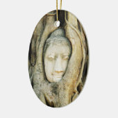 Buddha-Kopf im Feigenbaum. Ayutthaya, Thailand Keramikornament (Links)