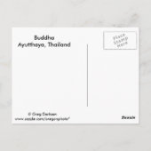 Buddha-Kopf Postkarte (Rückseite)