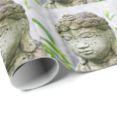 Buddha-Kopfstatue Geschenkpapier (Rolleneckpunkt)