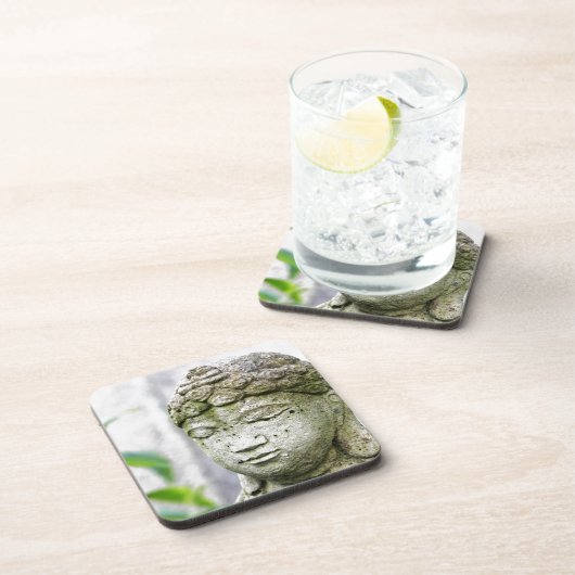 Buddha-Kopfstatue Getränkeuntersetzer (Rechte Seite)