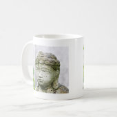 Buddha-Kopfstatue Kaffeetasse (Vorderseite Links)