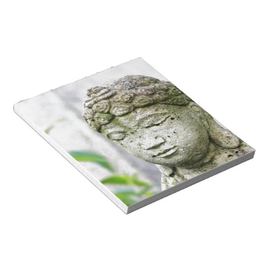 Buddha-Kopfstatue Notizblock (angewinkelt)