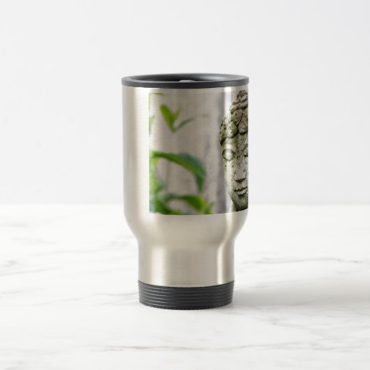 Buddha-Kopfstatue Reisebecher (Mittel)