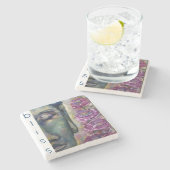 Buddha-Kunstbliss-Stein-Untersetzer Steinuntersetzer (Seitenansicht)