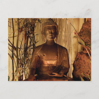 BUDDHA : Kupferstatue Postkarte
