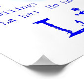 Buddha lachen (1) Poster (Ecke)