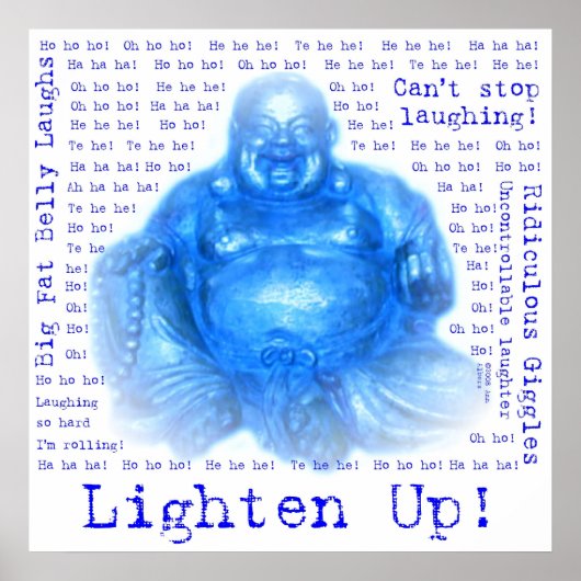 Buddha lachen (1) Poster (Vorne)