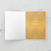 Buddha lachen + dein Text! (dunkelrot auf Papier) Karte (Innenseite)