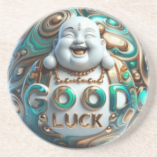 "Buddha" lachen Getränkeuntersetzer