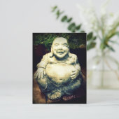 Buddha lachend postkarte (Stehend Vorderseite)