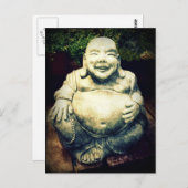 Buddha lachend postkarte (Vorne/Hinten)