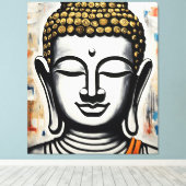 Buddha Leinwand Malerei, Galerie ummantelt (Insitu (Holzboden))