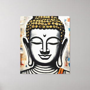 Buddha Leinwand Malerei, Galerie ummantelt