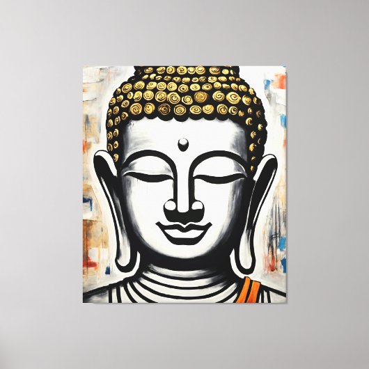 Buddha Leinwand Malerei, Galerie ummantelt (Vorderseite)