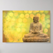 Buddha-Licht (gelb) Poster (Vorne)