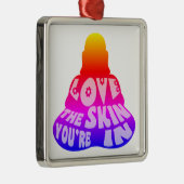 Buddha Liebe farbenfroh Ornament Aus Metall (Rechts)