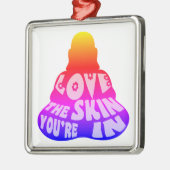 Buddha Liebe farbenfroh Ornament Aus Metall (Links)