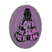 Buddha-Liebe Lila Dartscheibe (Vorderseite Links)