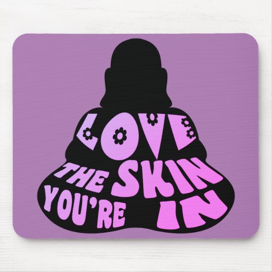 Buddha-Liebe Lila Mousepad (Vorne)