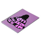 Buddha-Liebe Lila Notizblock (Linke Seite)