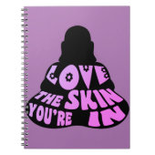 Buddha-Liebe Lila Notizblock (Vorderseite)