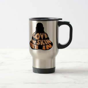 Buddha Liebe Orange Reisebecher