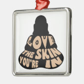 Buddha-Liebe Silbernes Ornament (Links)