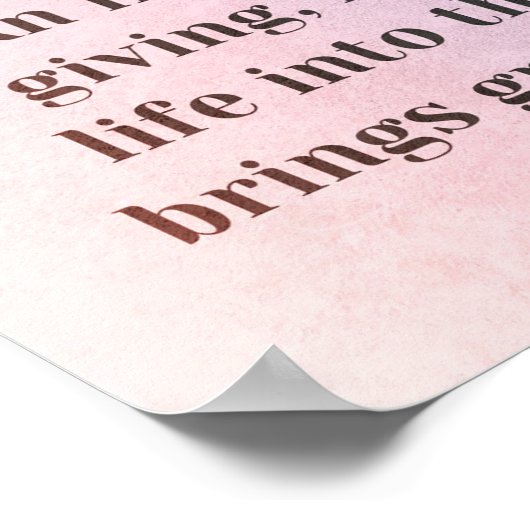 Buddha Liebe Symbol Poster (Ecke)