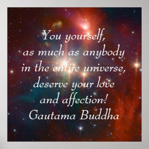 Buddha Liebe und Zuneigung Poster