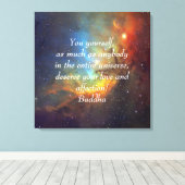 Buddha Liebe und Zuneigung Tulip Nebel Leinwanddruck (Insitu (Holzboden))