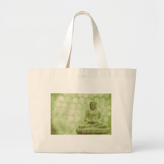 buddha light (light green) jumbo stoffbeutel