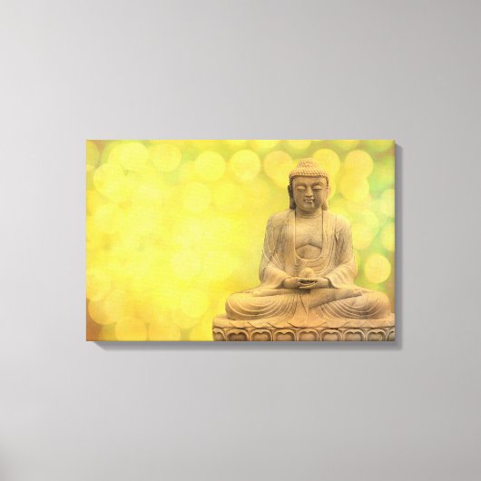 buddha light (yellow) leinwanddruck (Vorderseite)