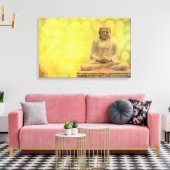 buddha light (yellow) leinwanddruck (Insitu (Wohnzimmer))