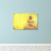 buddha light (yellow) leinwanddruck (Insitu (Holzboden))