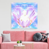 Buddha lila Lotus Blume Leinwanddruck (Insitu (Wohnzimmer))