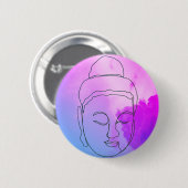 Buddha Lila Sky Hintergrundtaste für Backpacks Button (Vorne & Hinten)
