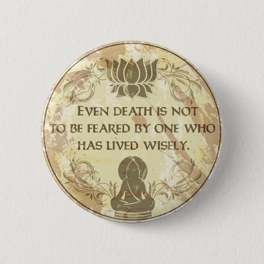 Buddha Live klug Button (Vorderseite)