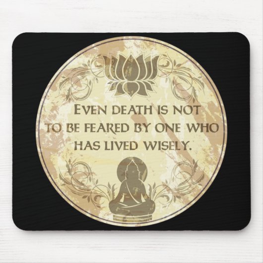 Buddha Live klug Mousepad (Vorne)