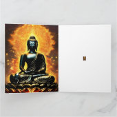 Buddha Logo White Lined Guest Book Karte (Innenseite)